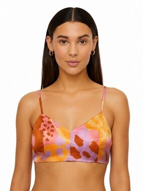 NWT! Christian Lacroix Abstract Animal Print Crop Top Size Small